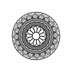 Meditative Mandala Art with Geometric Shapes and Spiritual Elements