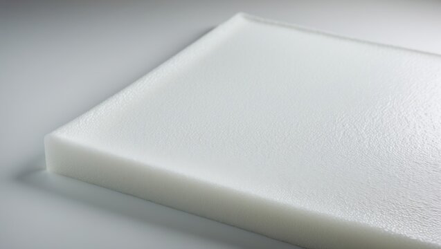 Texture background of a white foam plastic sheet