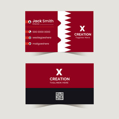 Corporate business card design template, Creative business card and visiting card horizontal simple clean template vector design. Brand Identity business card layout