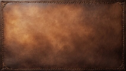 Distressed leather texture creating a brown grunge background