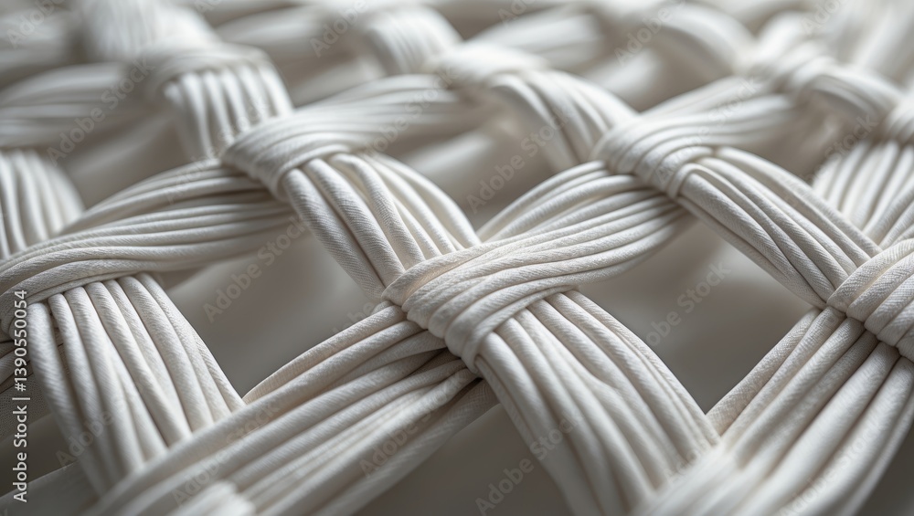 Poster white artificial rattan design. close-up background of the structure. furniture backdrop.