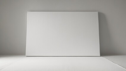 Fototapeta premium White canvas background or texture.