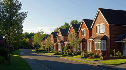 Detached new build homes. UK.