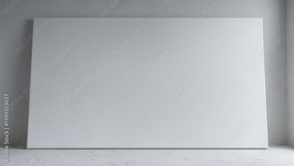 Poster white canvas texture backdrop