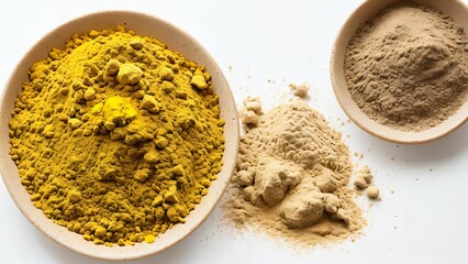 spices in a wooden spoon