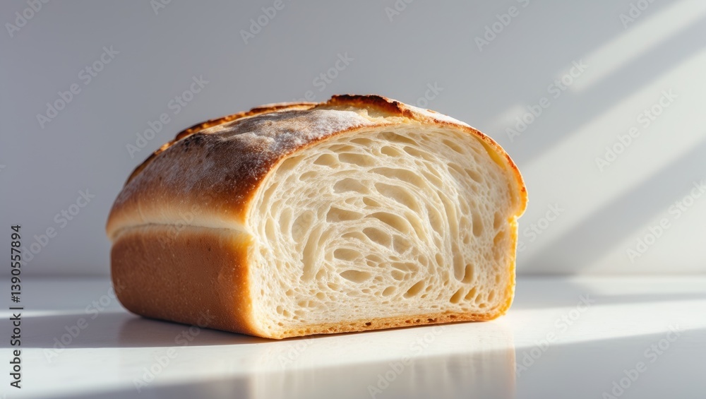 Poster toast bread slice set against a background.