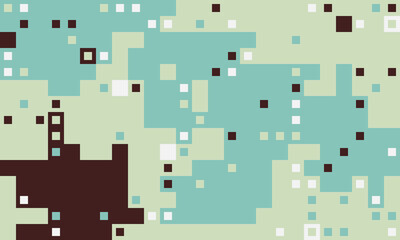 Abstract pixel art background.  Subtle pastel color palette creates a calming yet modern feel. Ideal for website banners, tech presentations, or social media graphics.