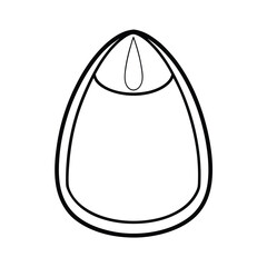 Vector illustration of a blue water drop icon symbolizing purity and freshness
