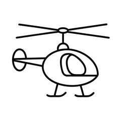 3D vector illustration of a military helicopter isolated on white with a red and black design