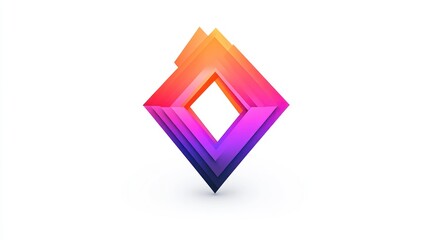 Abstract Geometric Design with Vibrant Gradient Colors for Modern and Creative Projects