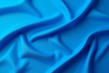 Obraz premium Blue Sports Fabric Texture Football Jersey Shirt Material Background