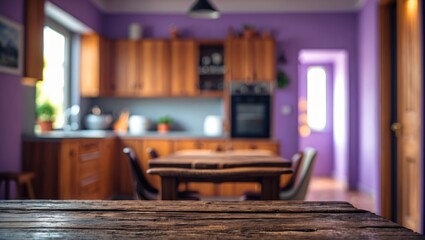 Tabletop With Blurred Background Room