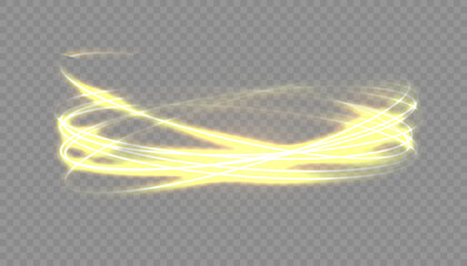 Round golden sparkling frame with glowing light effects, isolated on a black background. A luxurious vector illustration featuring a shimmering gold ring with sparkles and radiant reflections