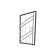 black and white window