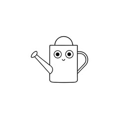 vector illustration of a watering can