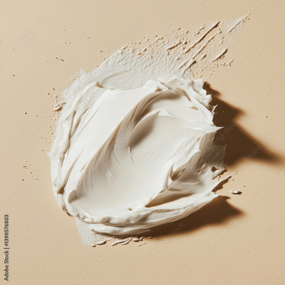 Poster creamy texture swirled on a smooth surface showcasing the beauty of minimalist design at a modern ar
