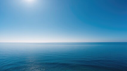 Obraz premium The Mediterranean Sea during Summer, on a bright Sunny Day.