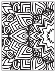 Mandala Coloring Pages for Adults and Kids, Intricate Black and White Line Art for Adults