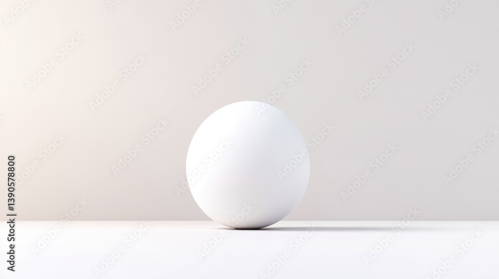 Poster white egg on surface minimalist style high-resolution lighting central composition smooth texture si