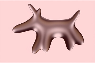 Abstract Dog Figure