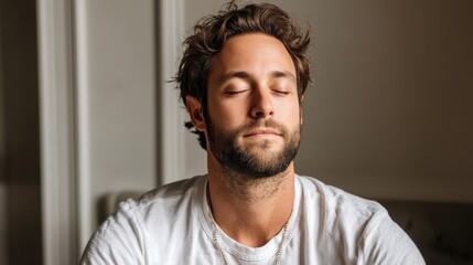 Man with Closed Eyes