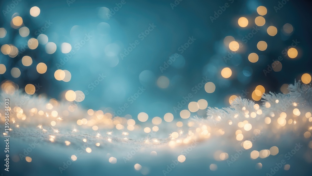 Poster bokeh light background with a blurred effect, festive backdrop