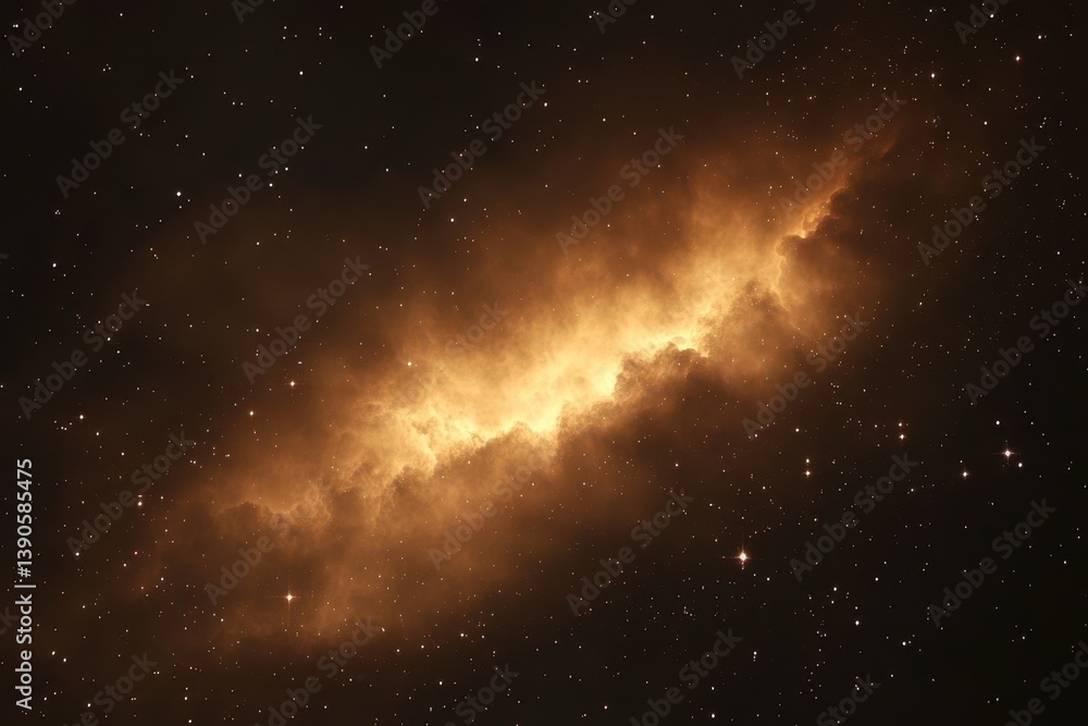 Wall mural vibrant nebula glowing in deep space with scattered stars providing a cosmic backdrop, nebula space 