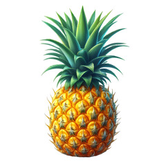 pineapple isolated on white