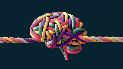 Rope Brain Model with Connecting Rope