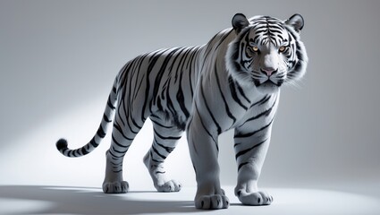 Fototapeta premium White tiger wrath