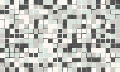 Abstract mosaic tile pattern in grayscale and muted greens.  Perfect for website backgrounds, textures, or modern design projects.  Represents complexity, order, and subtle variations.