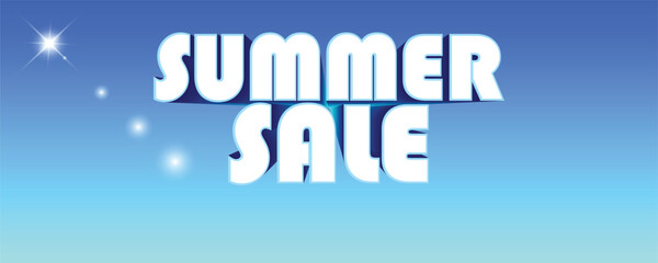 3D Font icon of summer sale, easily editable, can be used in online sale marketing flyer, product promotion, advertising, discount announcement, easily editable flyer, vector art illustration