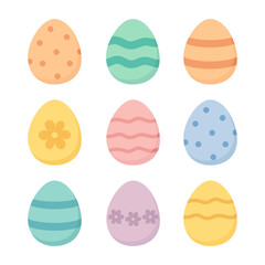 Colourful Easter Eggs with Traditional Patterns Ukrainian Pysanky Collection