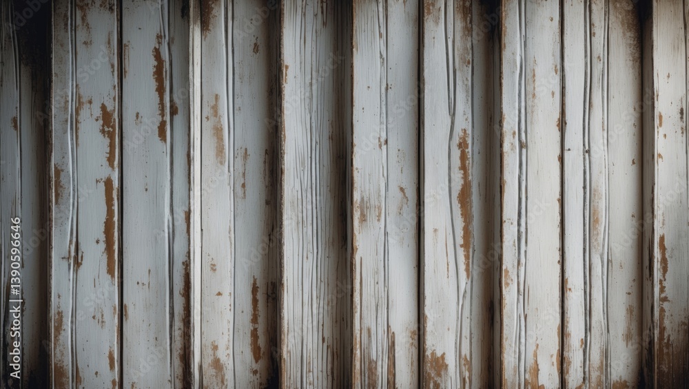 Poster whitewashed wooden texture with a vintage appearance. a rustic and weathered panel surface perfect f