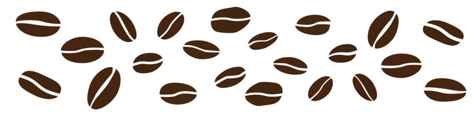 set of coffee beans vector stock