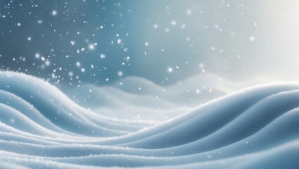 Winter Christmas backdrop featuring falling snow