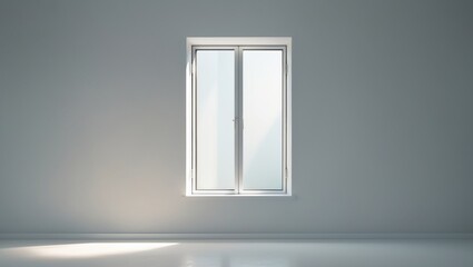 white slope and sill featuring a window