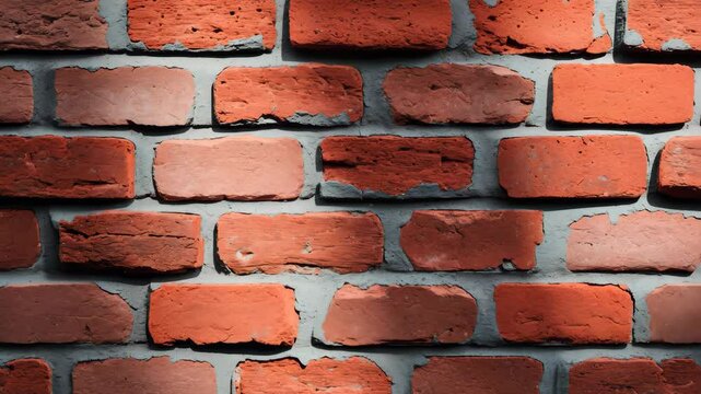 Architectural design with brick wall, concrete, and exterior pattern texture featuring building and cement home design. Vintage aesthetics with red stone, construction, and mortar materials for