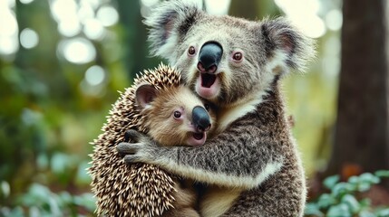 Obraz premium Colorful fashion moment featuring a model enjoying a donut in a vibrant setting