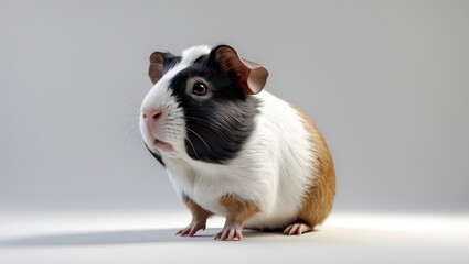 Lovely Guinea Pig Positioned And