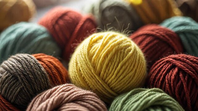 Handcrafted balls of wool