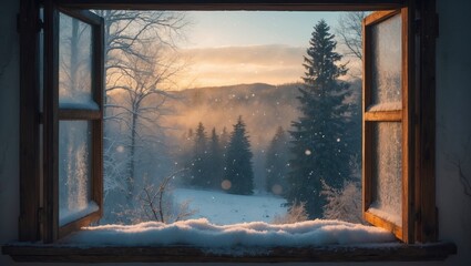 Window sill offering open space for your decoration.