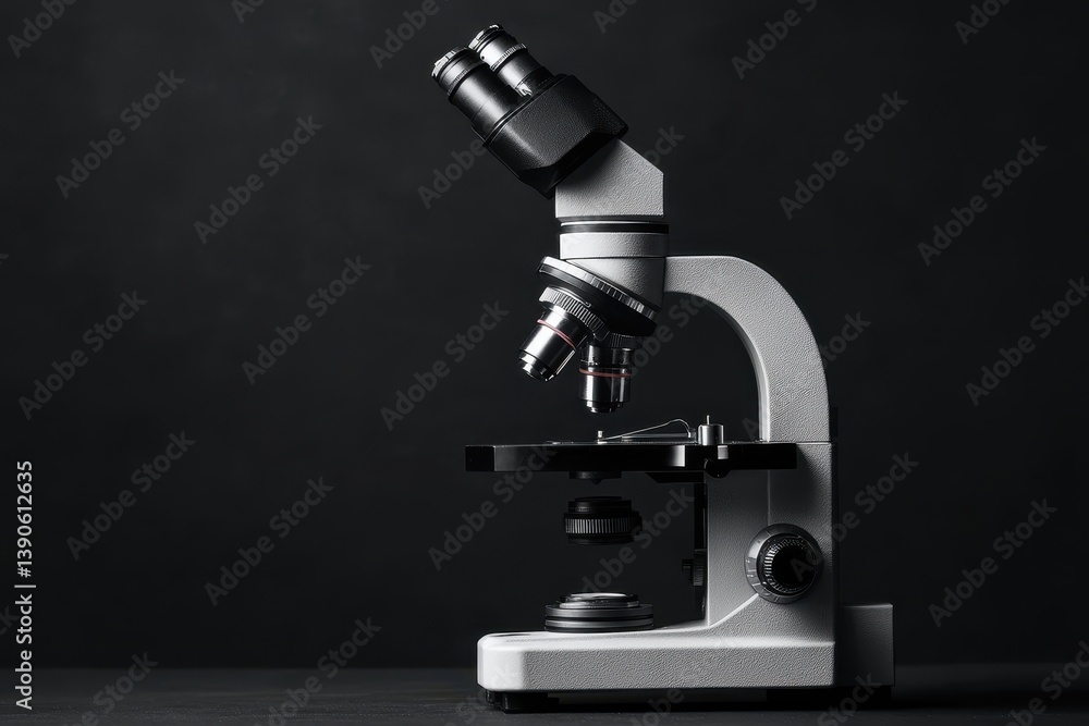 Poster advanced scope for scanning and data processing displayed against a dark background in a laboratory 