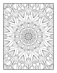 Printable Intricate Mandala Coloring Page for Adults and Kids