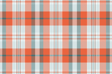 Vibrant coral and cool grey plaid pattern. Perfect for textile designs, website backgrounds, or as a stylish graphic element.  This seamless texture evokes a feeling of warmth and sophistication.