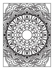 Printable Intricate Mandala Coloring Page for Adults and Kids
