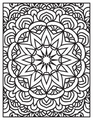 Printable Intricate Mandala Coloring Page for Adults and Kids