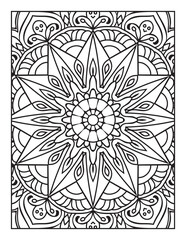 Printable Intricate Mandala Coloring Page for Adults and Kids
