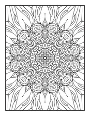 Printable Intricate Mandala Coloring Page for Adults and Kids
