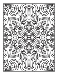 Printable Intricate Mandala Coloring Page for Adults and Kids